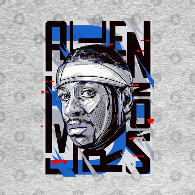 Allen Iverson NBA Legend by Ken Asahvey